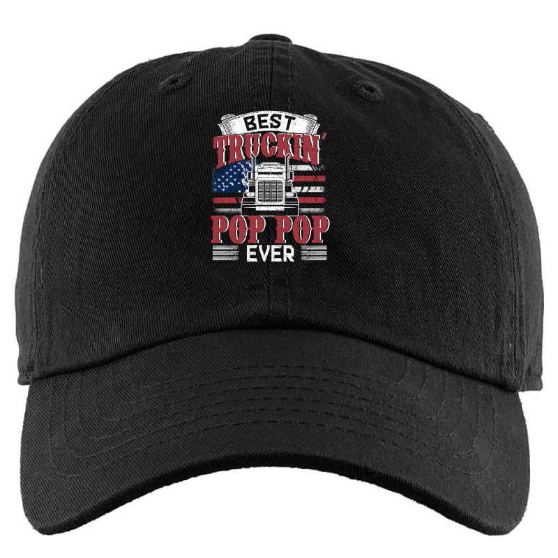 Best Truckin Pop Pop Ever American Flag Father's Day Kids Cap by cm-arts | Artistshot