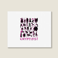 Cryptids,know Your Cryptids! Landscape Canvas Print | Artistshot