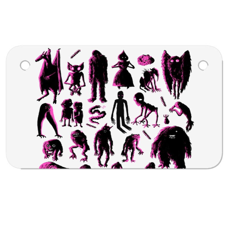 Cryptids,know Your Cryptids! Motorcycle License Plate by dyahayusutra | Artistshot