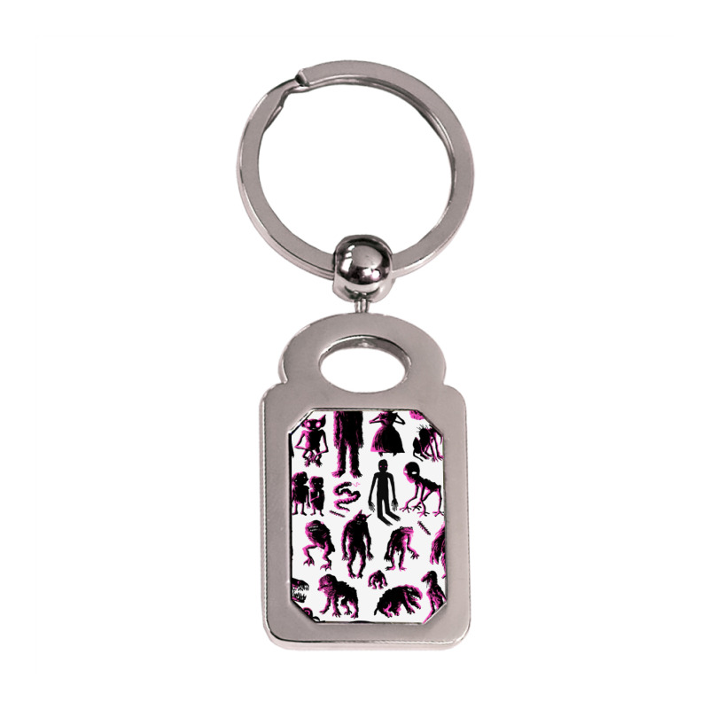 Cryptids,know Your Cryptids! Silver Rectangle Keychain by dyahayusutra | Artistshot