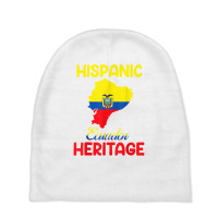 Ecuador Map Ecuador Flag Hispanic Heritage Latin Month T Shirt Baby Beanies | Artistshot