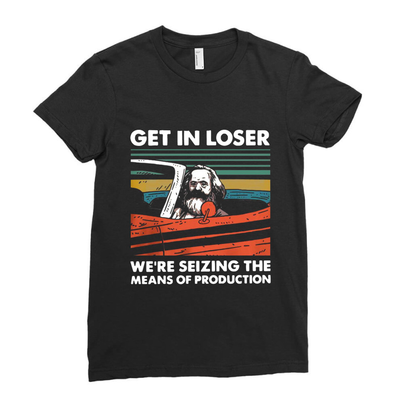 Get In Car Ladies Fitted T-shirt | Artistshot