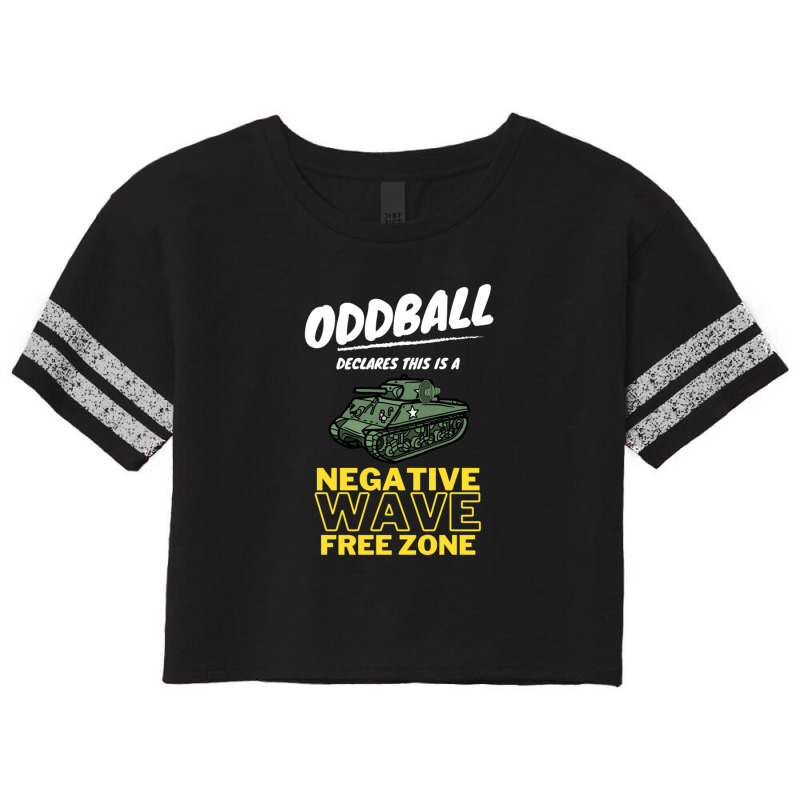 Negative Wave Free Zone Scorecard Crop Tee by StarActon | Artistshot