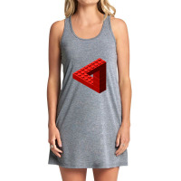 Escher Toy Bricks - Red Tank Dress | Artistshot