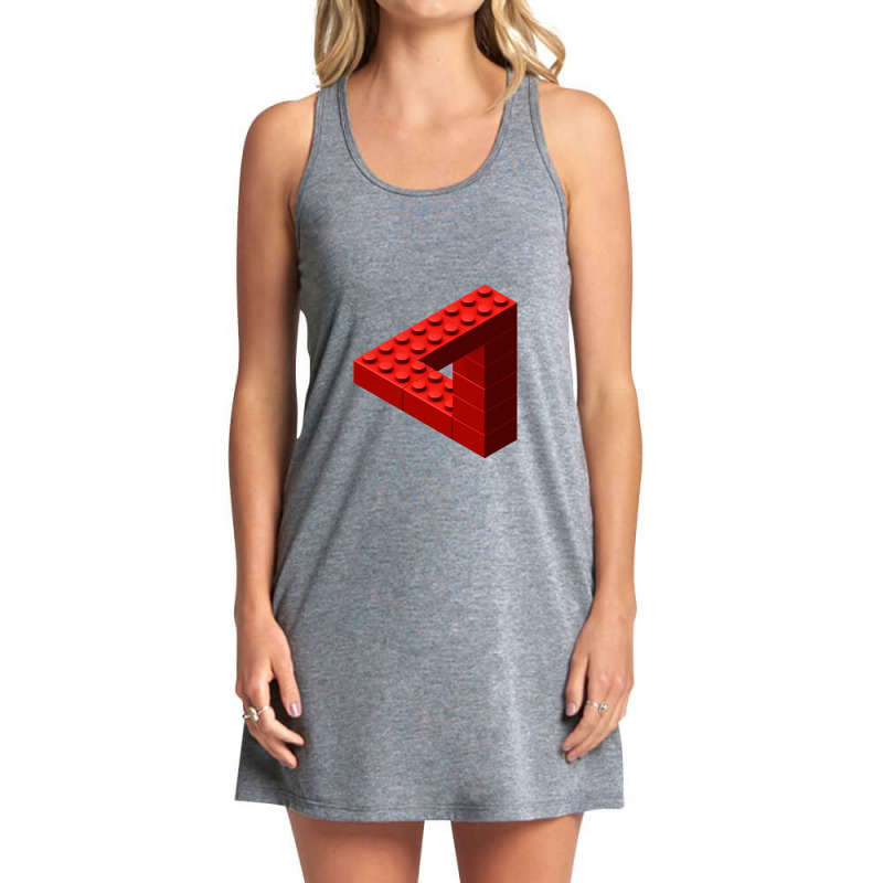 Escher Toy Bricks - Red Tank Dress by cm-arts | Artistshot