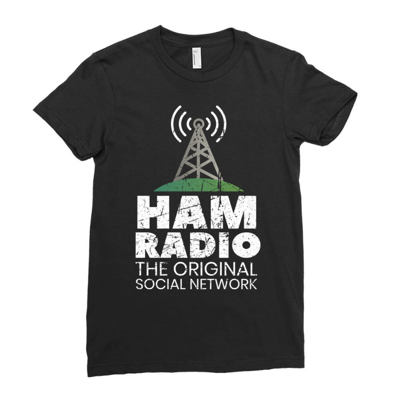 Amateur Radio Gifts   Ham Radio Operator Pullover Hoodie Ladies Fitted T-Shirt by cm-arts | Artistshot