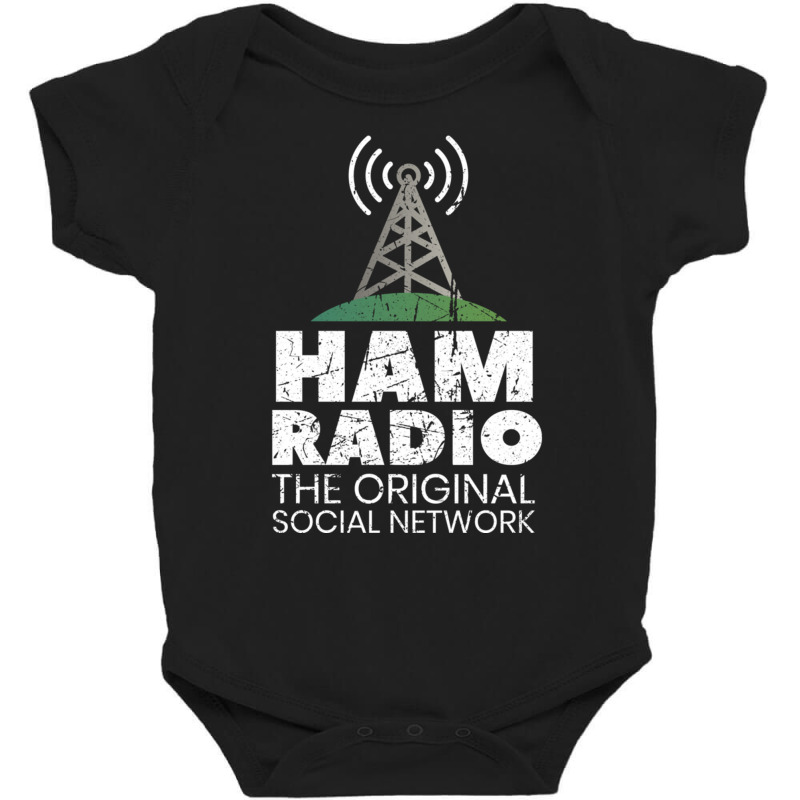 Amateur Radio Gifts   Ham Radio Operator Pullover Hoodie Baby Bodysuit by cm-arts | Artistshot