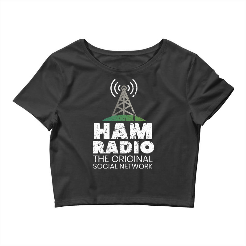 Amateur Radio Gifts   Ham Radio Operator Pullover Hoodie Crop Top by cm-arts | Artistshot