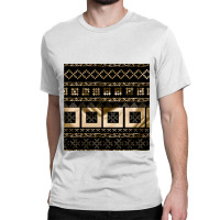 Latvian Traditional Pagan Symbols Of Luck And Light In Gold Classic T-shirt | Artistshot