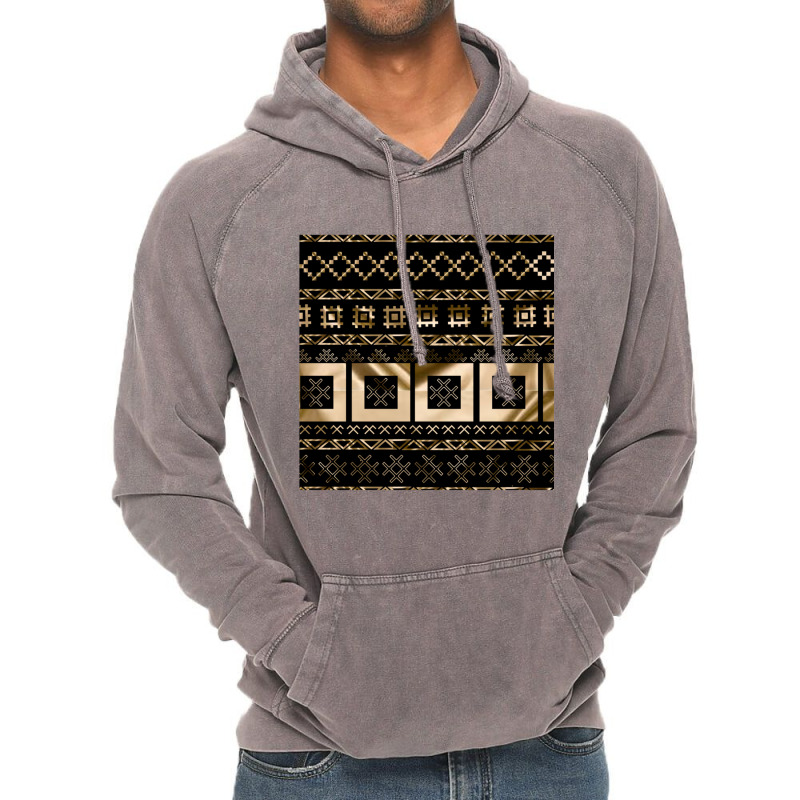 Latvian Traditional Pagan Symbols Of Luck And Light In Gold Vintage Hoodie | Artistshot