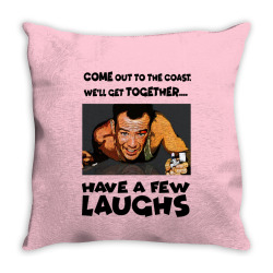 laugh a action movie Throw Pillow | Artistshot
