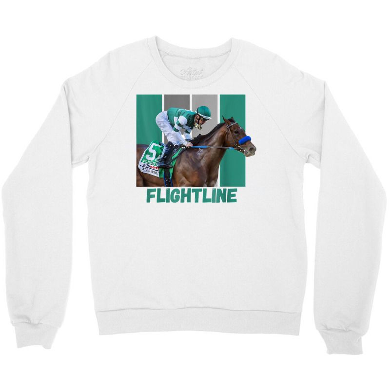 Flightline Horse Racing Thoroughbred Del Mar Santa Anita T Shirt Crewneck Sweatshirt by cm-arts | Artistshot