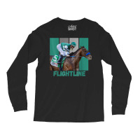 Flightline Horse Racing Thoroughbred Del Mar Santa Anita T Shirt Long Sleeve Shirts | Artistshot