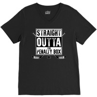 Ice Hockey Player Gift Straight Outta The Penalty Box Pullover Hoodie V-neck Tee | Artistshot