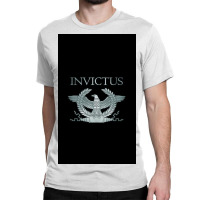 Roman Invictus Eagle, Silver On Black Classic T-shirt | Artistshot