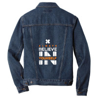 Quotes, Always Believe In Yourself Men Denim Jacket | Artistshot