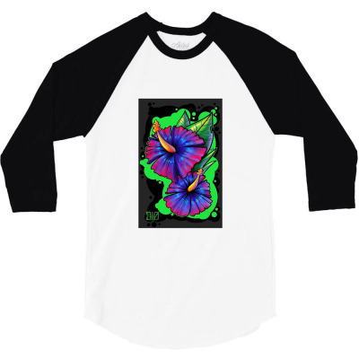Hibiscus 3/4 Sleeve Shirt Designed By Jrestima