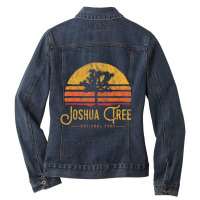 Vintage Joshua Tree National Park Retro Ladies Denim Jacket | Artistshot