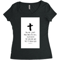 Romans Bible Verse Women's Triblend Scoop T-shirt | Artistshot