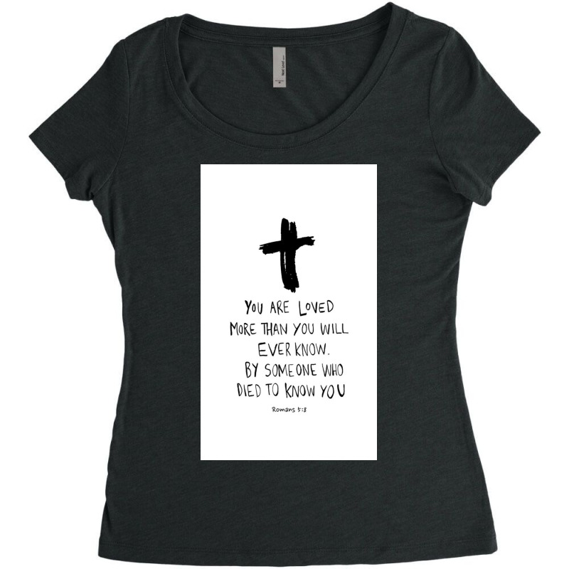 Romans Bible Verse Women's Triblend Scoop T-shirt by Hannahjhg | Artistshot