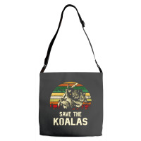 Save The Koala, Save, The, Koala, Save The Koala Vintage, Save The Koa Adjustable Strap Totes | Artistshot