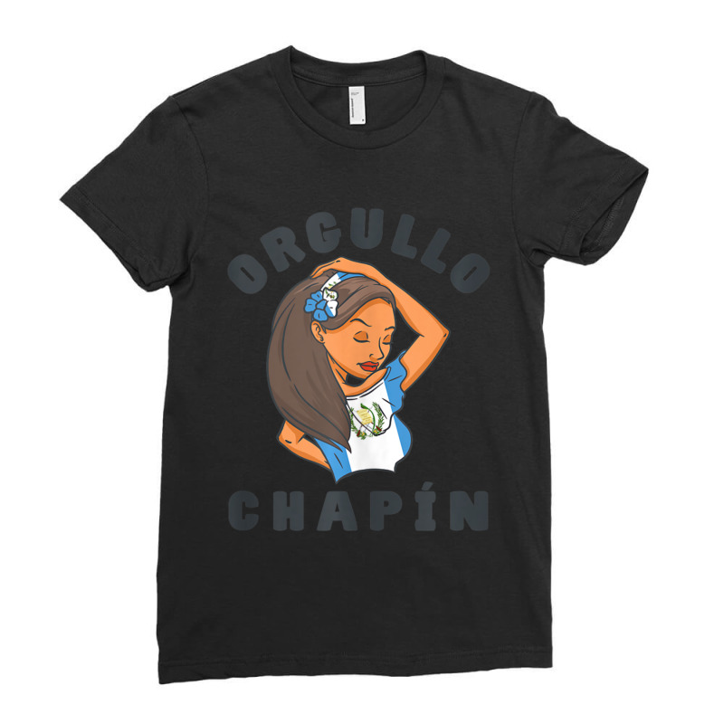 Orgullo Chap??n Bandera Guatemala Flag Blouse Headband Ladies Fitted T-Shirt by cm-arts | Artistshot