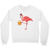 Beer Drinking Flamingo Drinker Wading Bird Oktoberfest Gift Sweatshirt Crewneck Sweatshirt | Artistshot