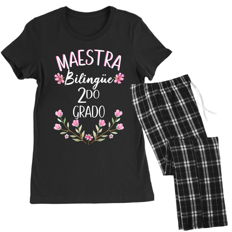 Maestra Bilingue Bilingual Teacher Spanish 2nd Grade Women's Pajamas Set by GretchenBourdeau | Artistshot