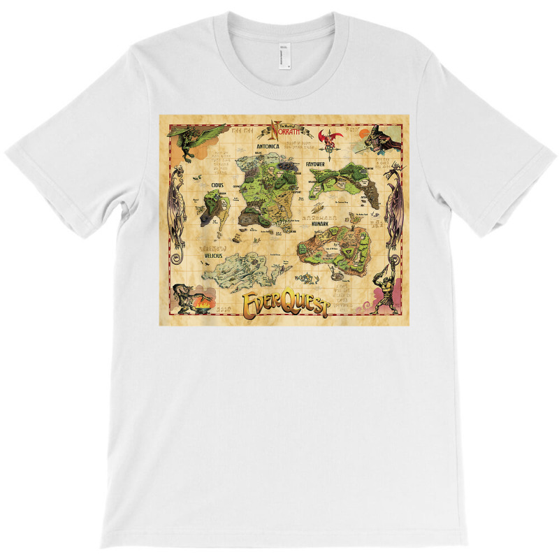 Everquest World Of Norrath Map T Shirt T-shirt | Artistshot