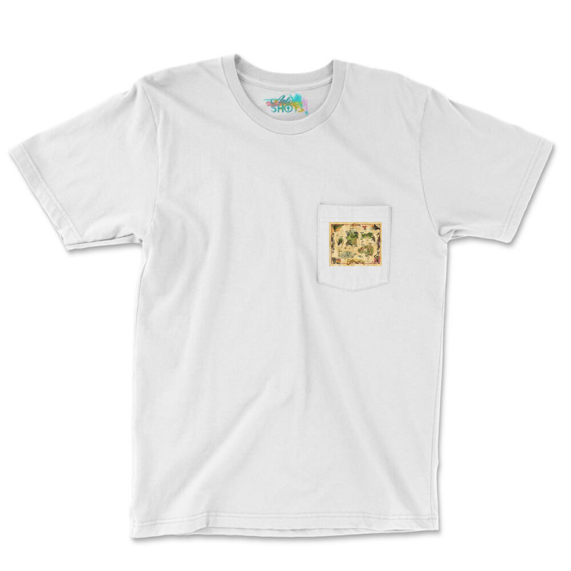 Everquest World Of Norrath Map T Shirt Pocket T-shirt | Artistshot