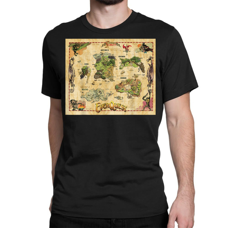 Everquest World Of Norrath Map T Shirt Classic T-shirt | Artistshot