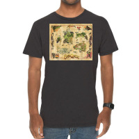 Everquest World Of Norrath Map T Shirt Vintage T-shirt | Artistshot