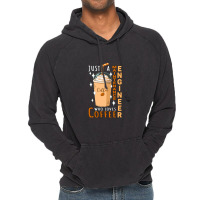 Maintenance Engineer ,who Loves Coffee Design Quote Vintage Hoodie | Artistshot