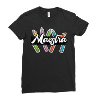 Maestra Spanish Teacher Bilingual Ladies Fitted T-shirt | Artistshot