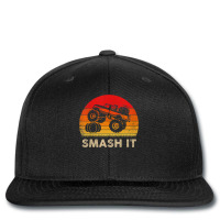 Kids Monster Truck Pumpkin Smash It   Funny Halloween T Shirt Printed Hat | Artistshot