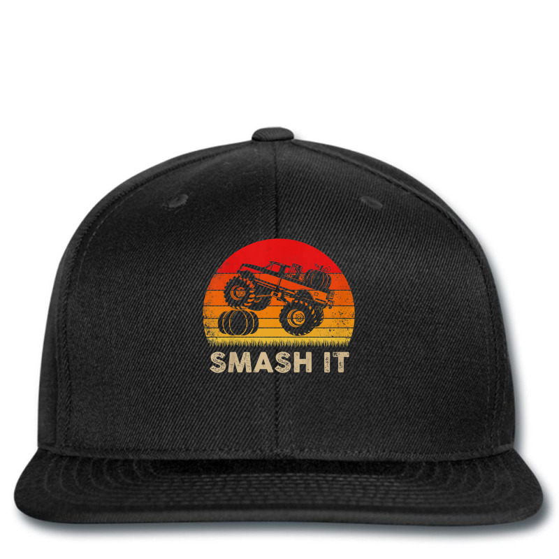 Kids Monster Truck Pumpkin Smash It   Funny Halloween T Shirt Printed hat by cm-arts | Artistshot