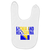 Bosnian Gift   Bosnia And Herzegovina Country Flag T Shirt Baby Bibs | Artistshot