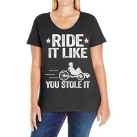 Ride It Like You Stole It Trike Bike Recumbent Bicycle T Shirt Ladies Curvy T-shirt | Artistshot