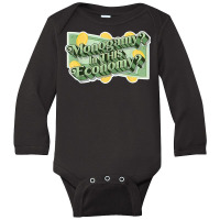 Monogamy In This Economy T Shirt Long Sleeve Baby Bodysuit | Artistshot