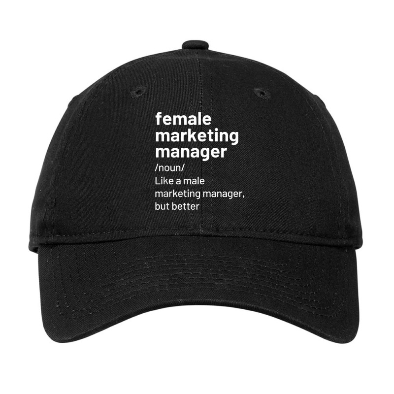 Female Marketing Manager Definition T Shirt Adjustable Cap by cm-arts | Artistshot