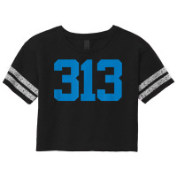 Detroit 313 Area Code   Grit   Sports Fan   Detroiter Fan T Shirt Scorecard Crop Tee | Artistshot