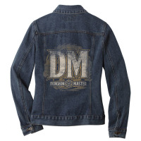 Tabletop Rpg Vintage Dice Game Master Role Play Ladies Denim Jacket | Artistshot