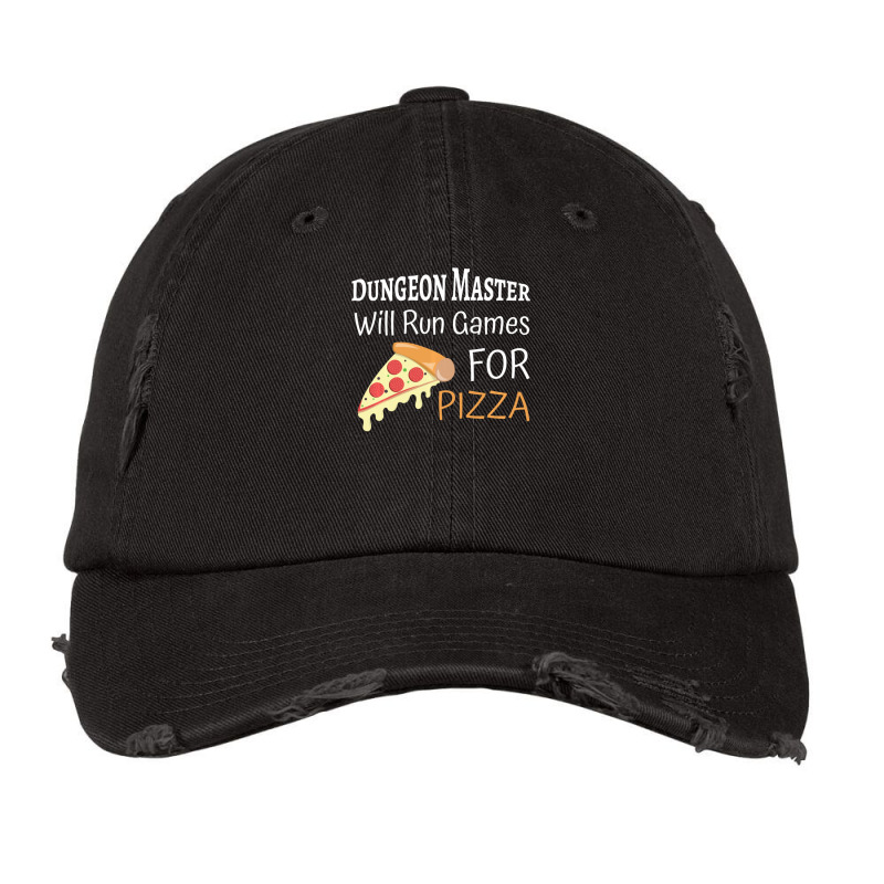 Master Of The Dungeon Will Run Games For Pizza Vintage Cap by hotoancuong | Artistshot