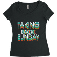 Taking Back Sunday Vintage Women's Triblend Scoop T-shirt | Artistshot