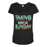 Taking Back Sunday Vintage Maternity Scoop Neck T-shirt | Artistshot