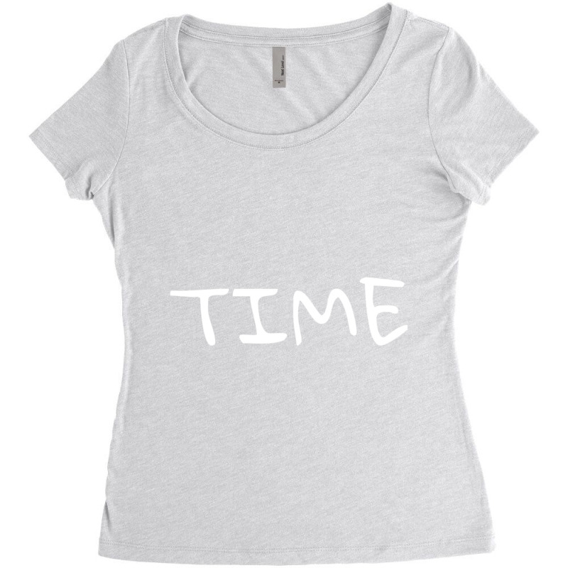 Time Is Not Money Doing Something With Time Is Money  Quote Women's Triblend Scoop T-shirt by cm-arts | Artistshot