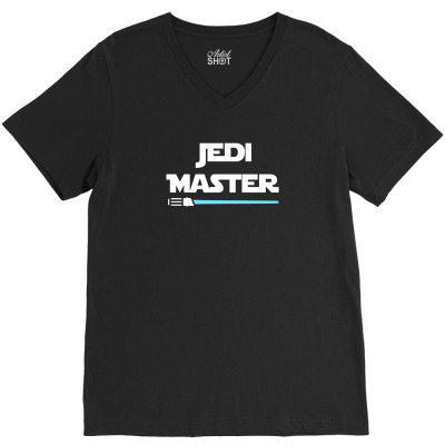 Jedi Master & Padawan V-neck Tee Designed By Idah