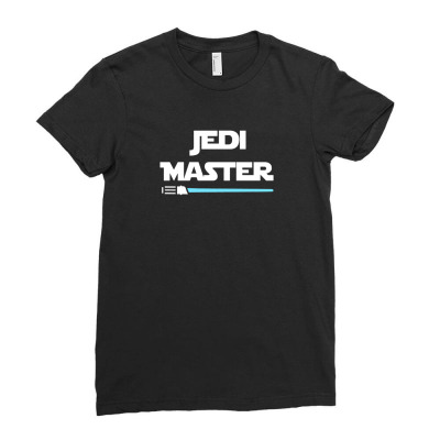 Jedi Master & Padawan Ladies Fitted T-shirt Designed By Idah