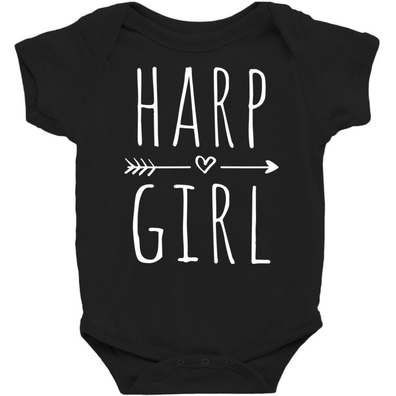 Harp Girl Funny Harp Player Harpist Pullover Hoodie Baby Bodysuit | Artistshot