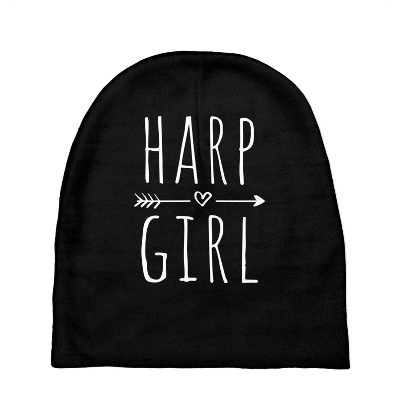 Harp Girl Funny Harp Player Harpist Pullover Hoodie Baby Beanies | Artistshot